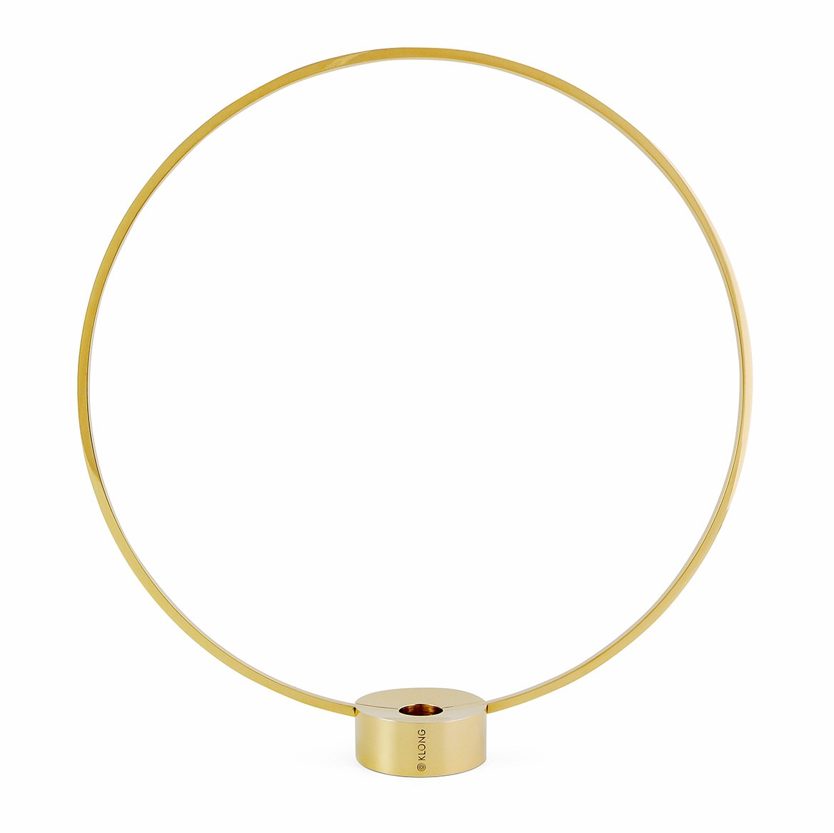 KLONG Gloria candle holder, small brass | Scandinavian Design | Candle holders | Gold-coloured
