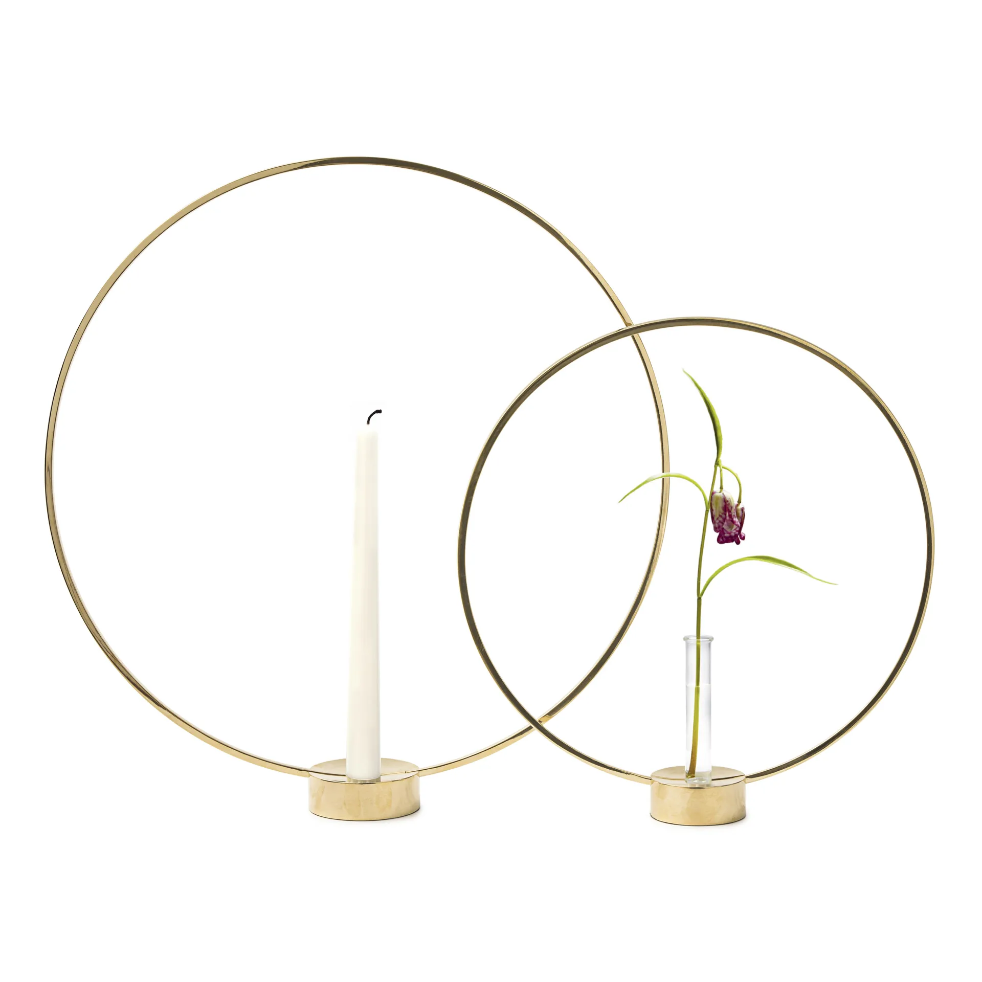 Gloria candle holder, small, brass KLONG