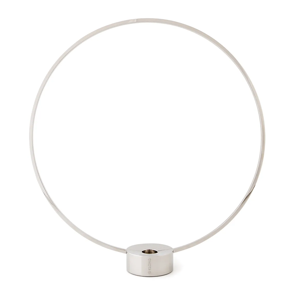 Gloria candle holder, small, nickel KLONG