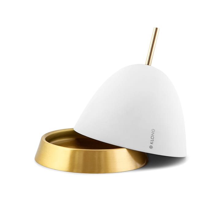 Gömma storage small 12 cm - white-brass - KLONG