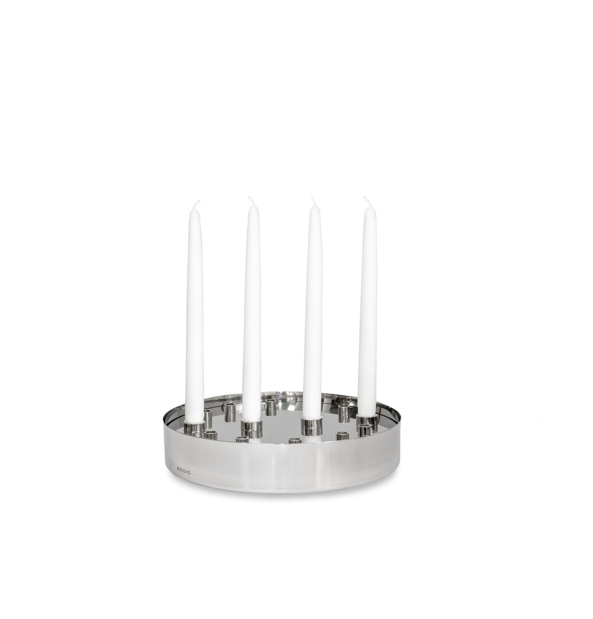 KLONG Jubel advent candle holder Silver | Scandinavian Design | Candle holders | Silver-coloured