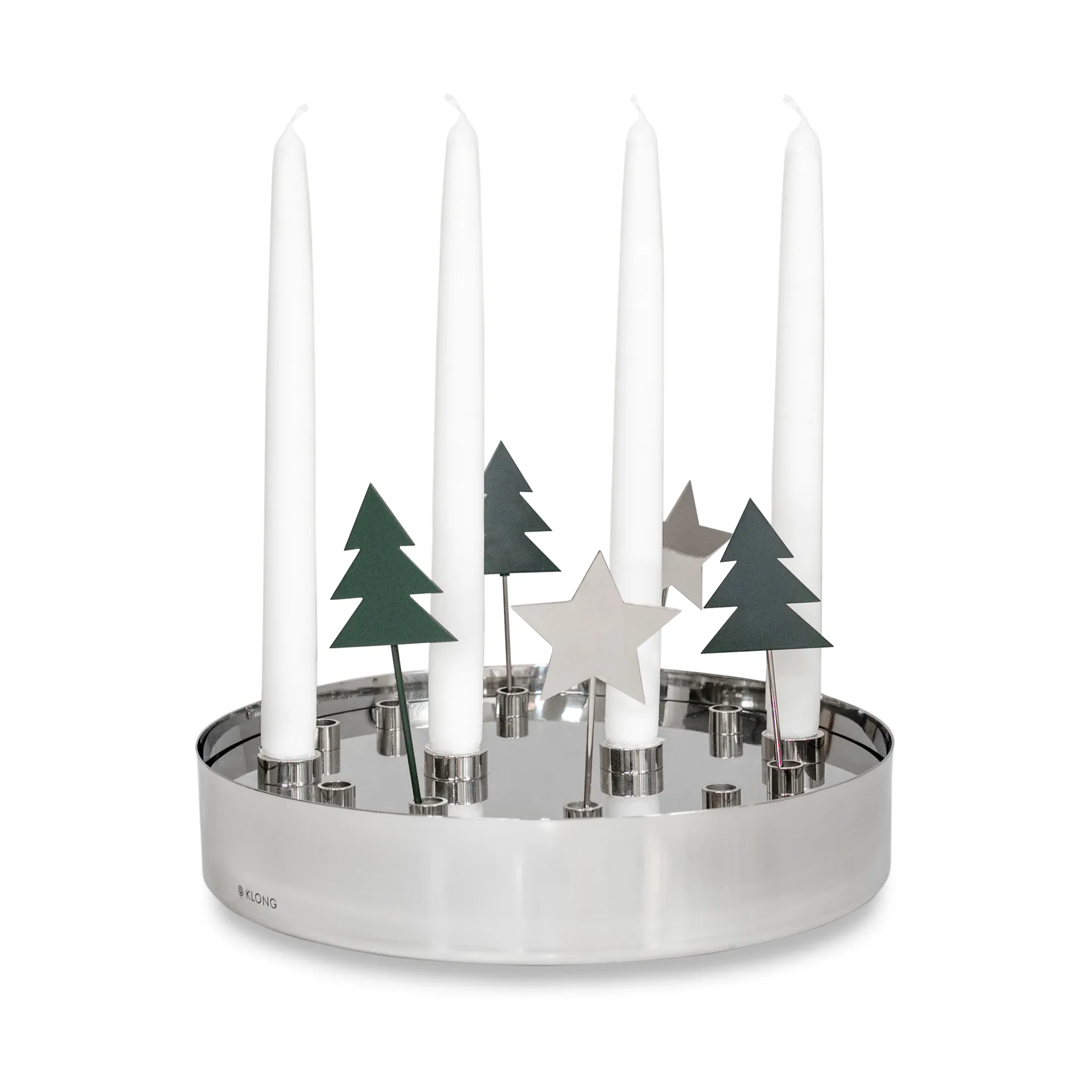 Jubel advent candle holder, Silver KLONG