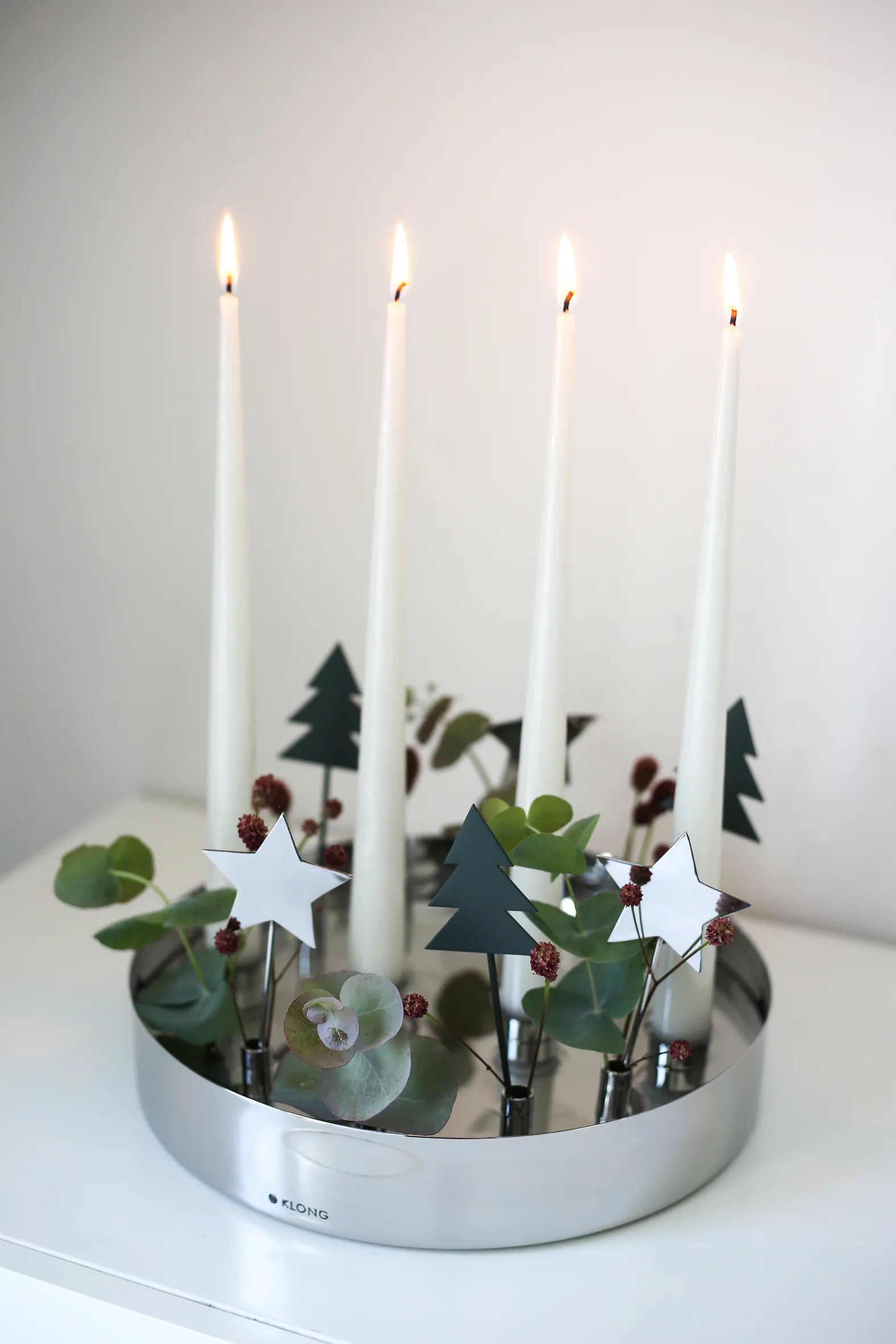 Jubel advent candle holder, Silver KLONG