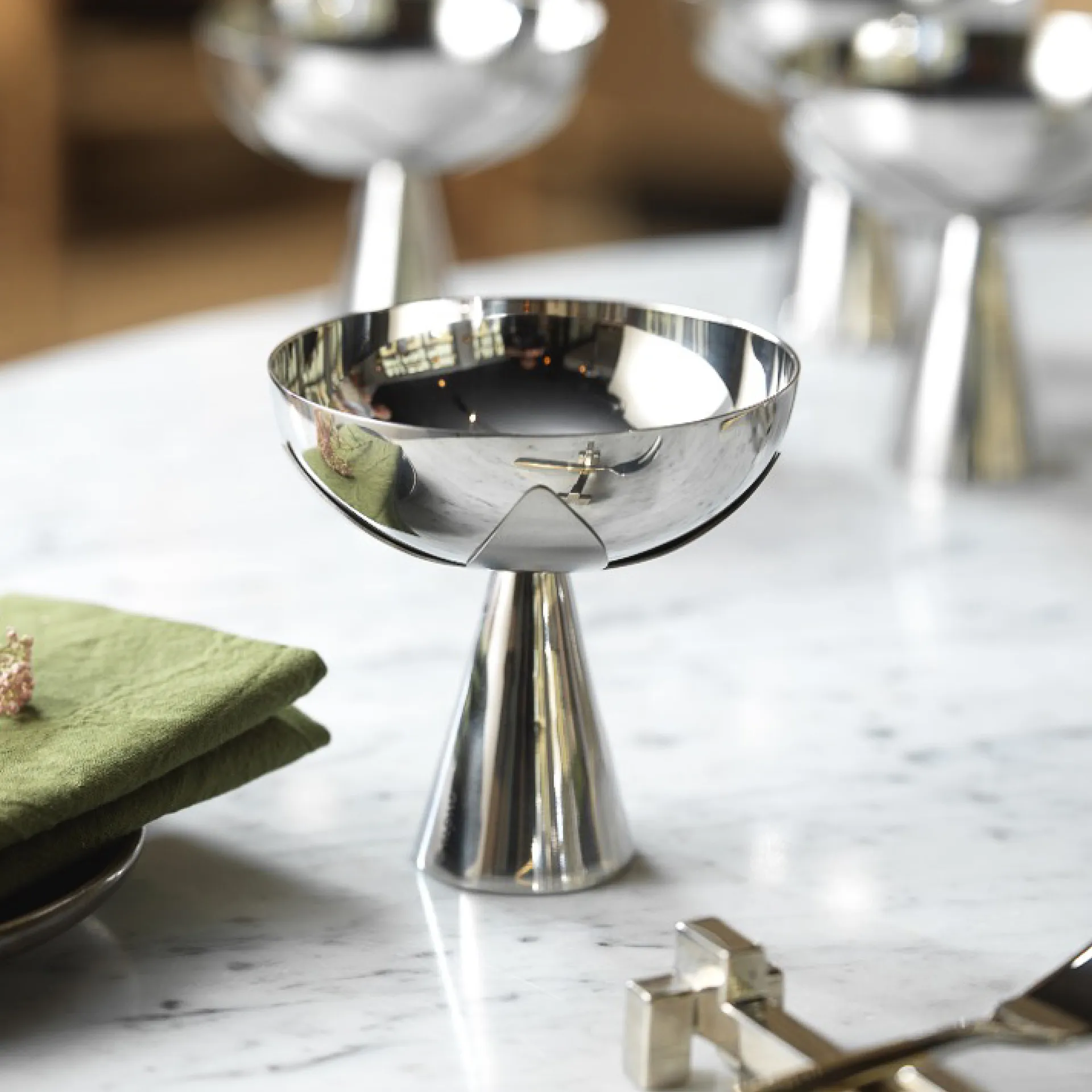 Leaf serving bowl Ø11 cm, Stainless steel KLONG