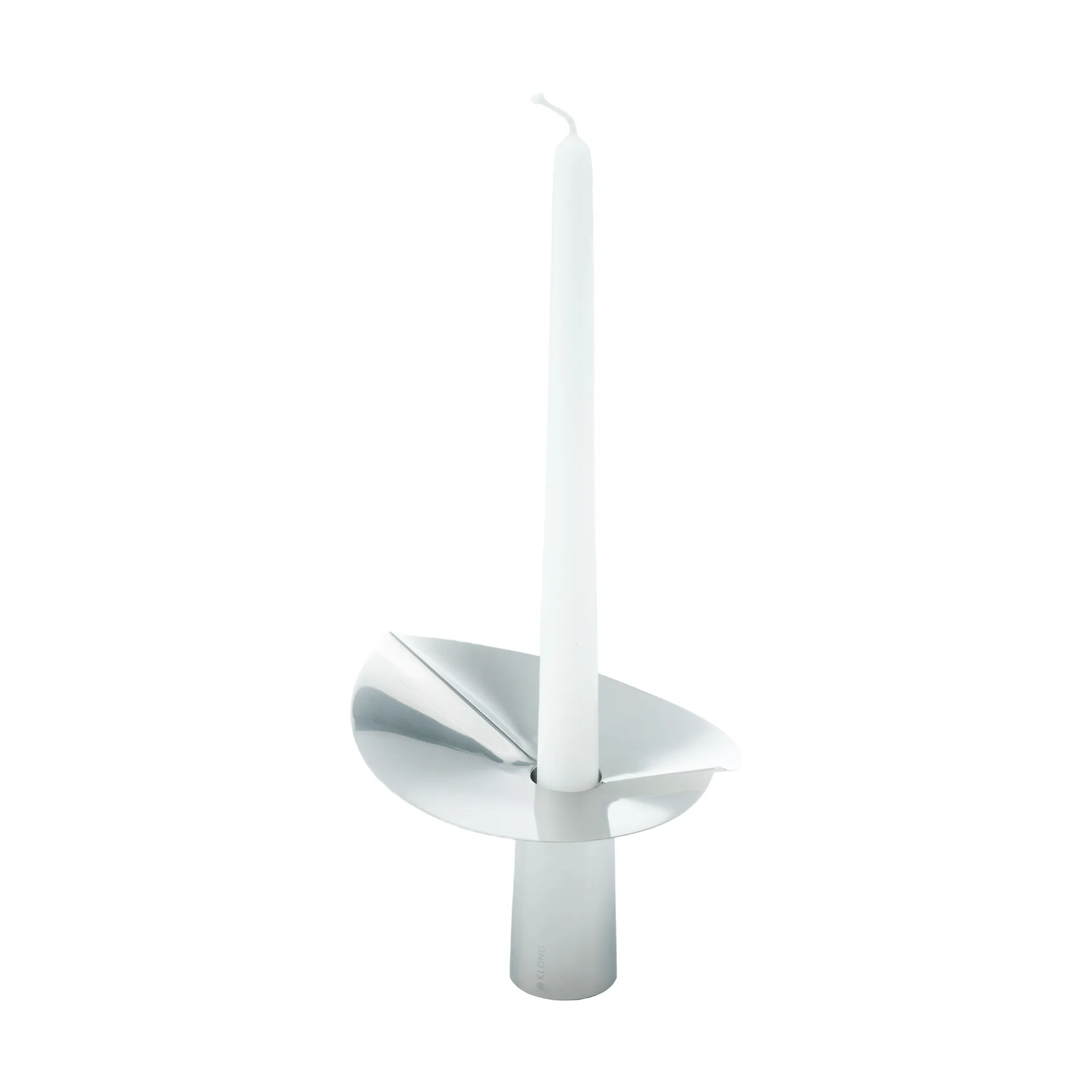 Löv vase-candle holder, Stainless steel. 10 cm KLONG