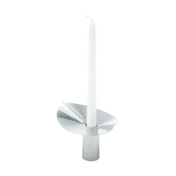 Löv vase-candle holder - Stainless steel. 10 cm - KLONG