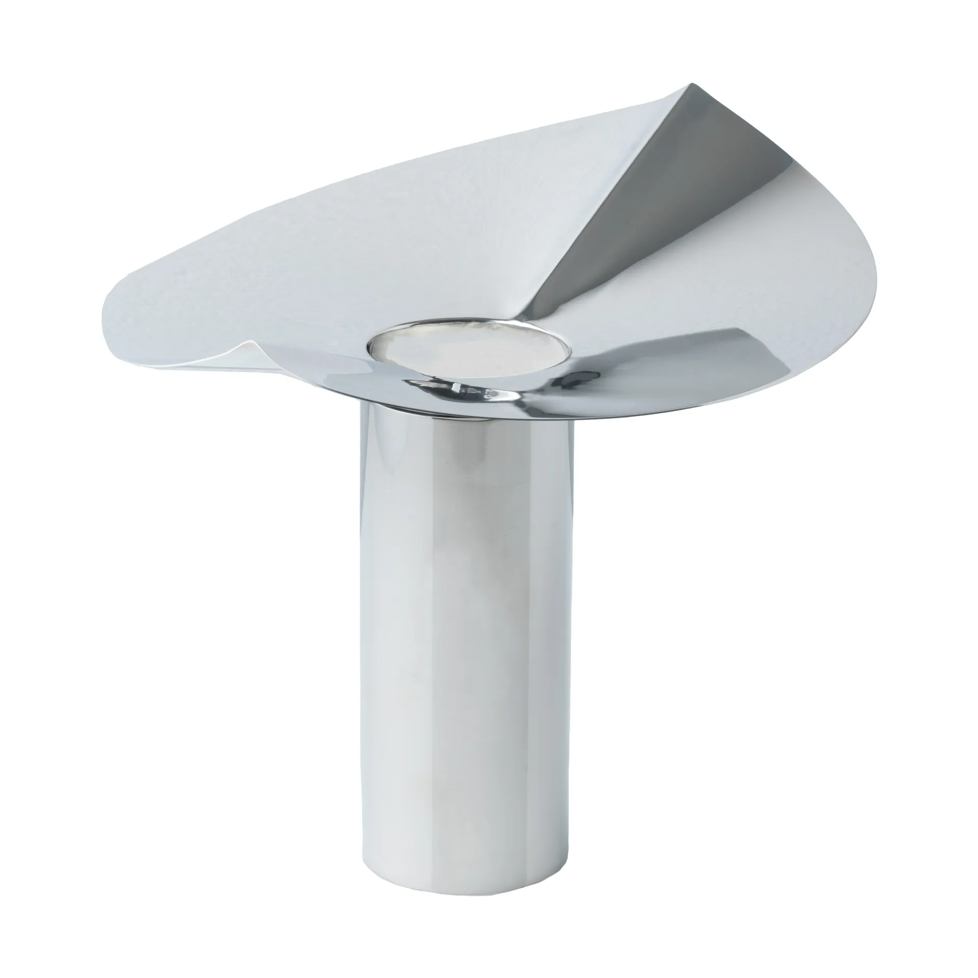 Löv vase-candle holder, Stainless steel KLONG