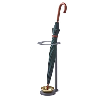 Monokel umbrella stand - grey - brass - KLONG