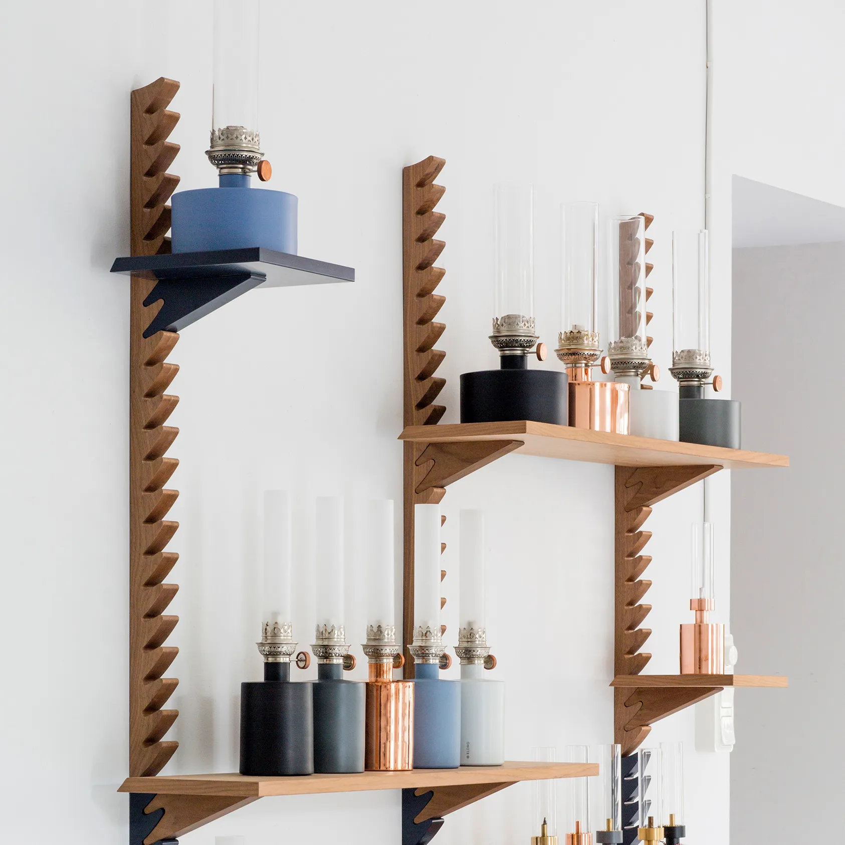 Patina oil lamp, large, Black KLONG