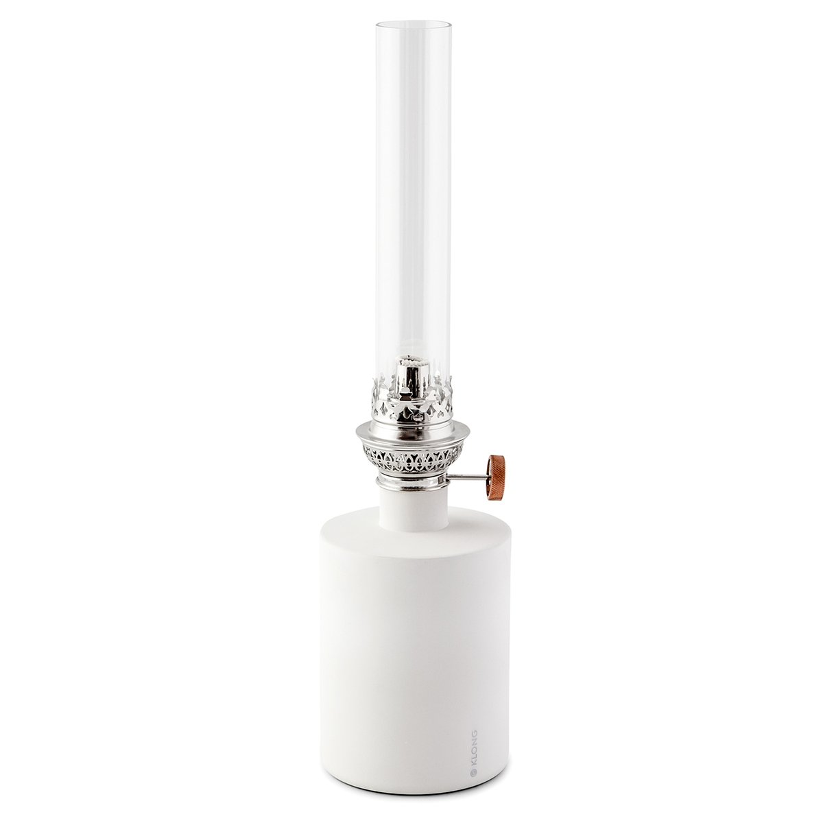KLONG Patina oil lamp, small white | Scandinavian Design | Oil & kerosene lamps | White