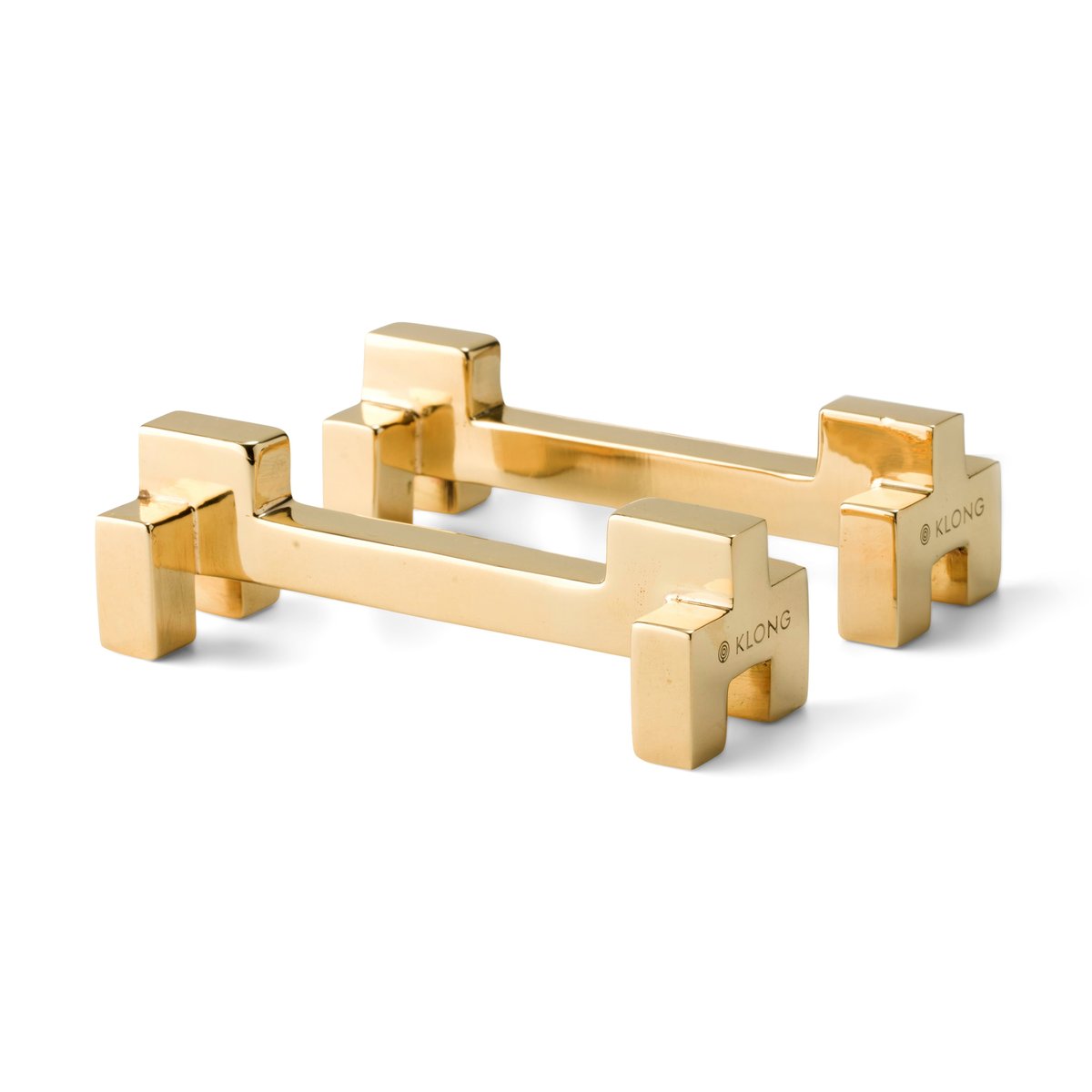 KLONG Signe cutlery holder 2-pack brass | Scandinavian Design | Cutlery holders | Gold-coloured