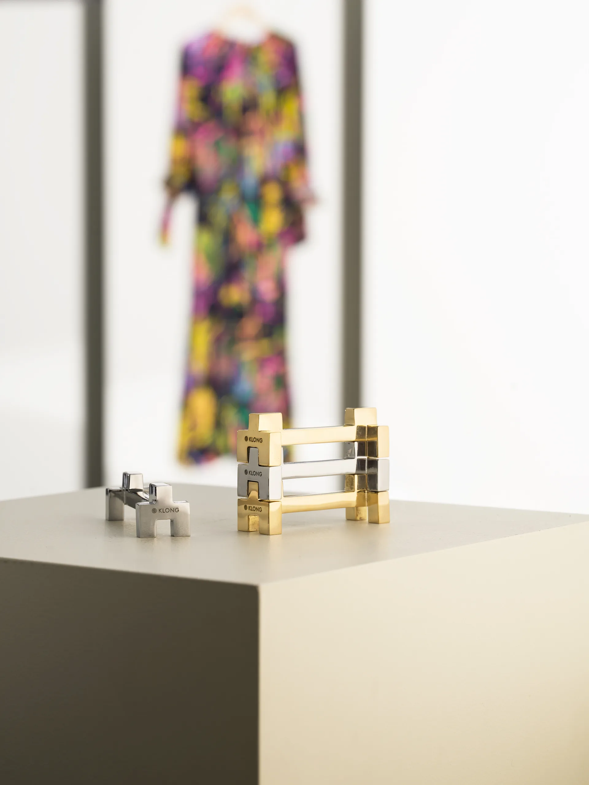 Signe cutlery holder 2-pack, Nickel KLONG