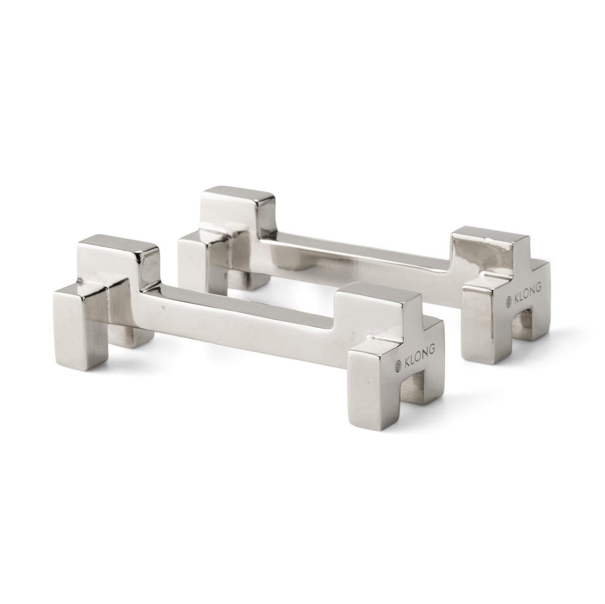 KLONG Signe cutlery holder 2-pack Nickel | Scandinavian Design | Cutlery holders | Silver-coloured