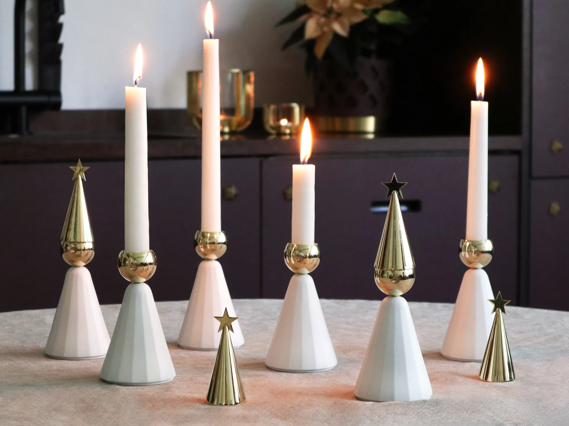 Star snuffer candle extinguisher, Brass KLONG