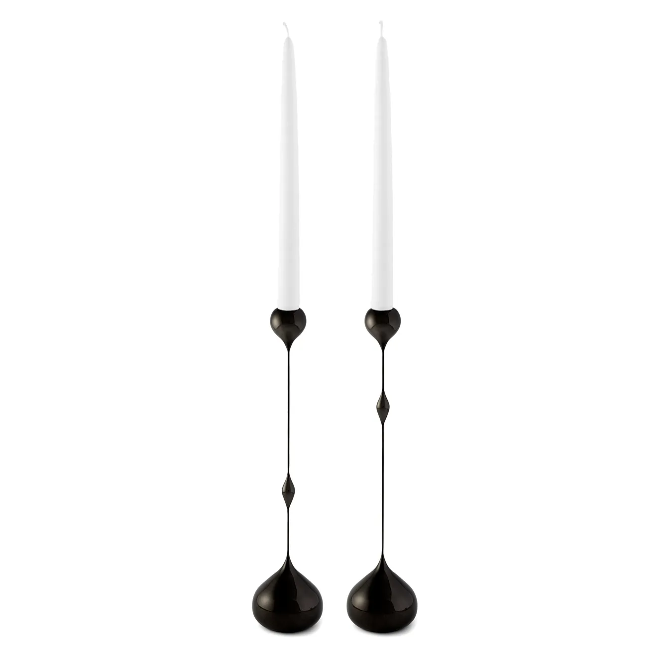 Tender candle holder high, Black KLONG