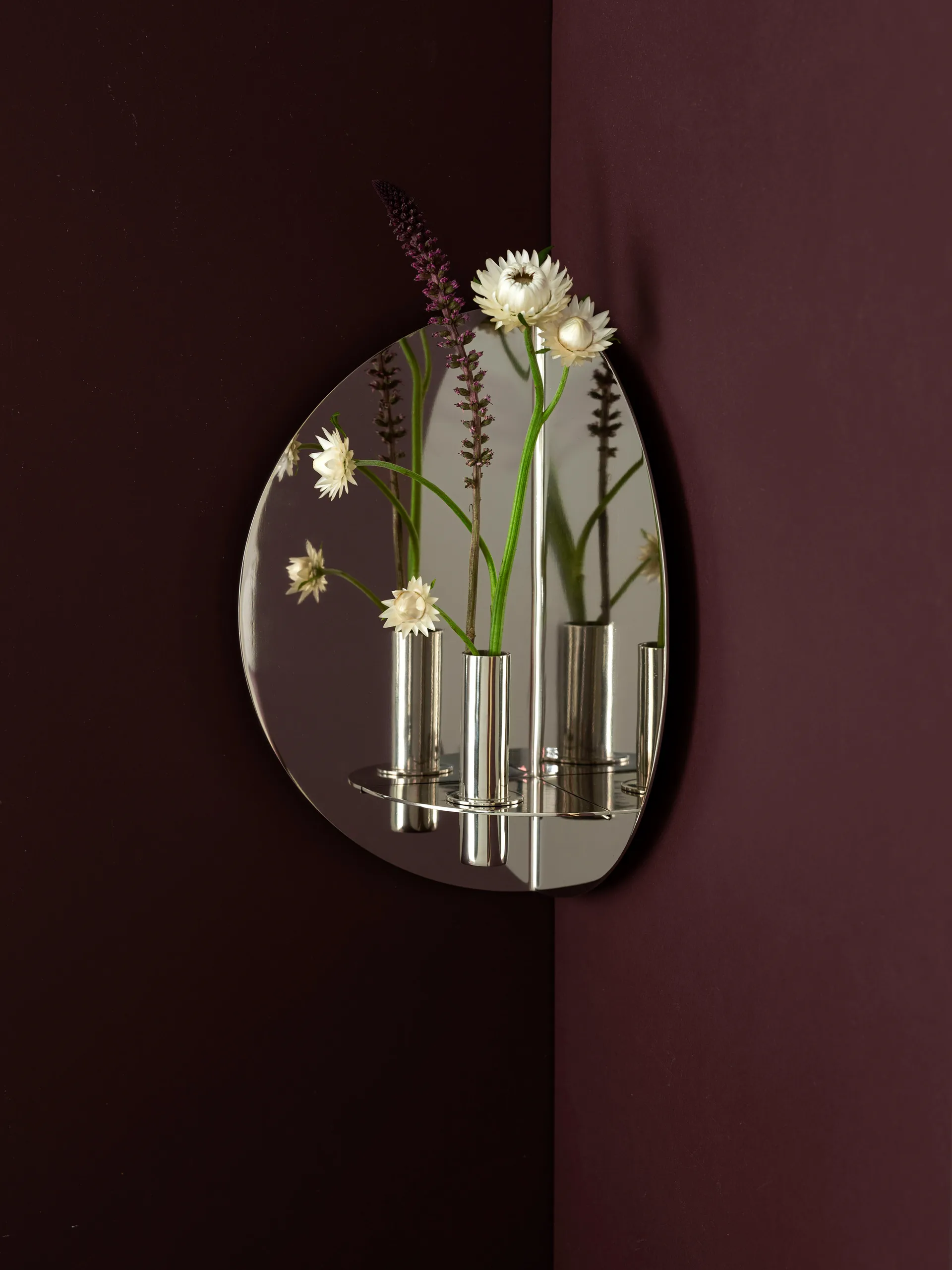 Twilight candle sticks wall, Nickel KLONG