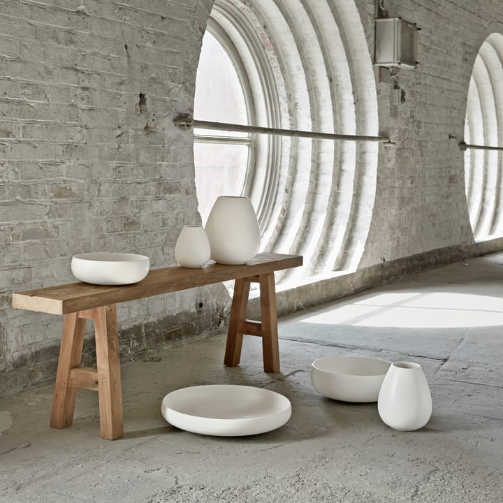 Earth bowl 22 cm, Lime stone white Knabstrup Keramik
