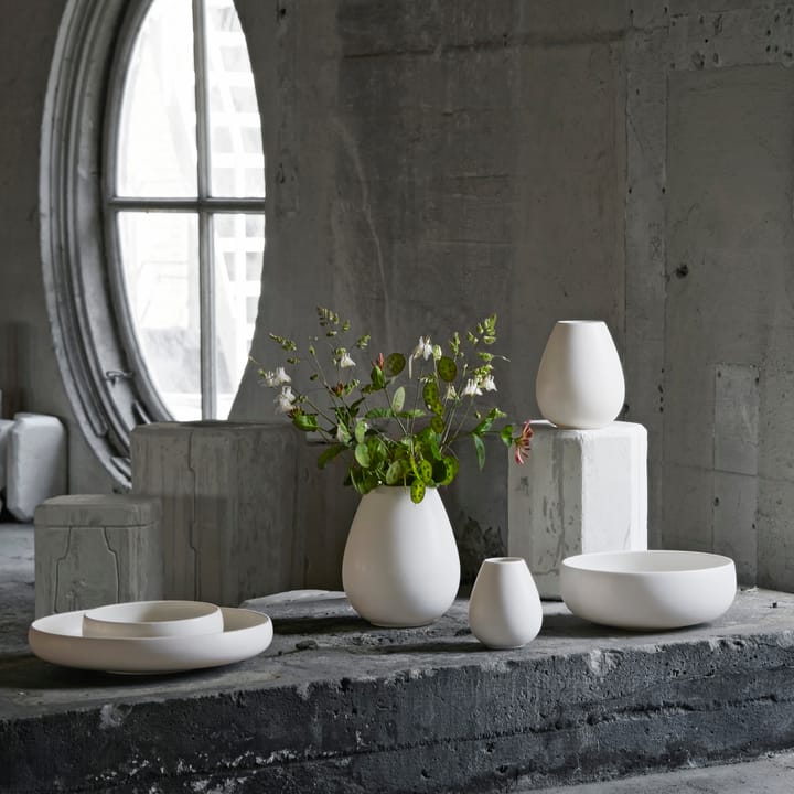 Earth vase 24 cm - Lime stone white - Knabstrup Keramik