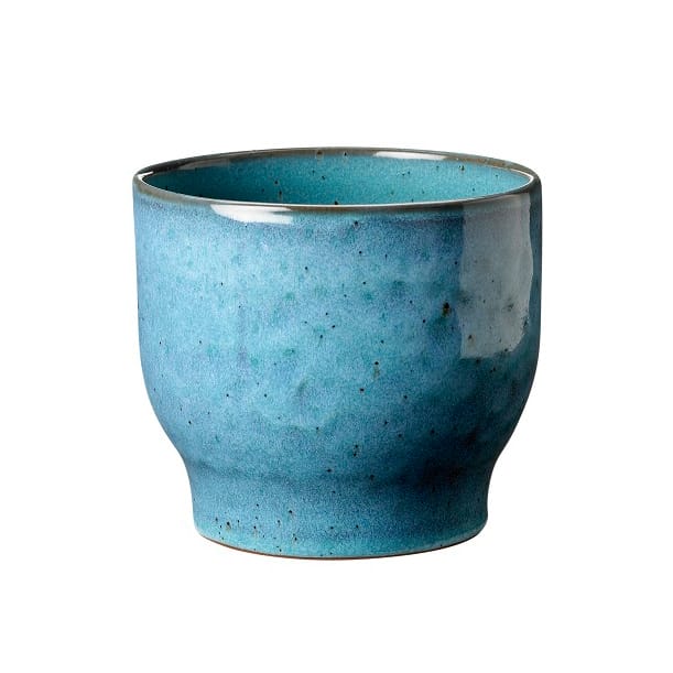 Knabstrup outdoor flower pot Ø12.5 cm - dusty blue - Knabstrup Keramik