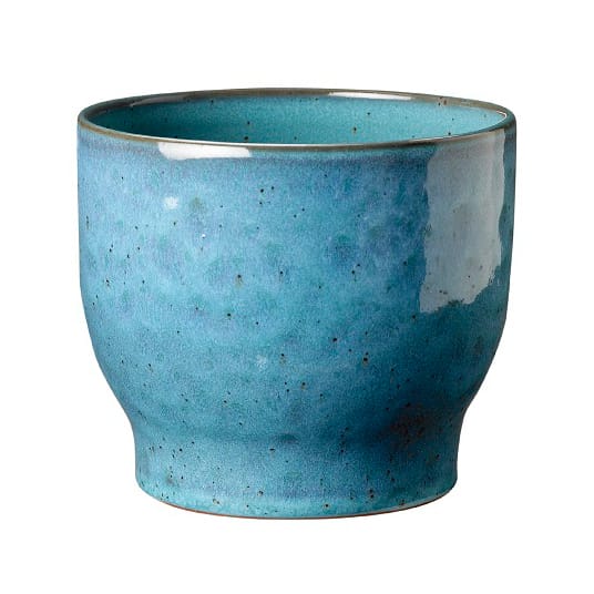 Knabstrup outdoor flower pot Ø14.5 cm - dusty blue - Knabstrup Keramik