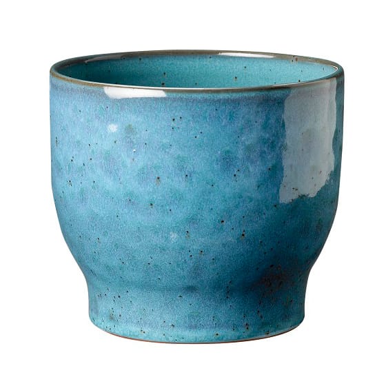 Knabstrup outdoor flower pot Ø16.5 cm - dusty blue - Knabstrup Keramik