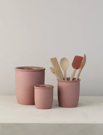 Knabstrup preserving jar - Dark rose, 1 L - Knabstrup Keramik