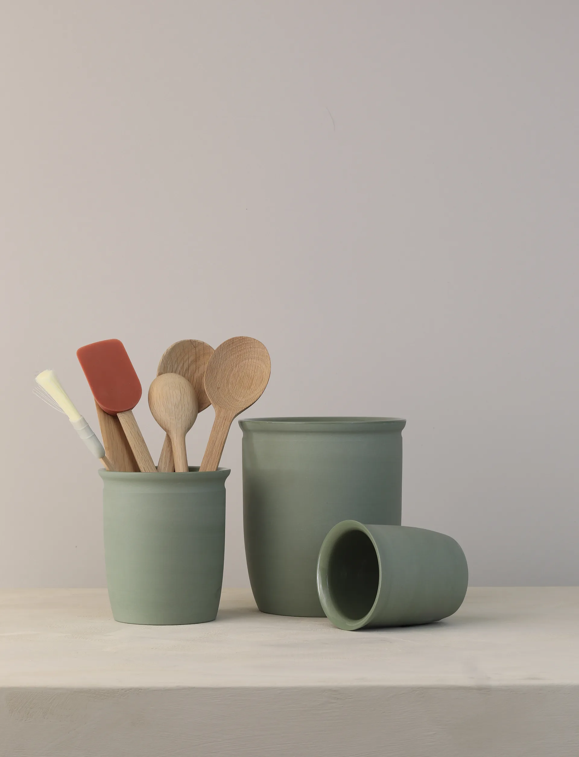 Knabstrup preserving jar, Olive, 0.5 L Knabstrup Keramik