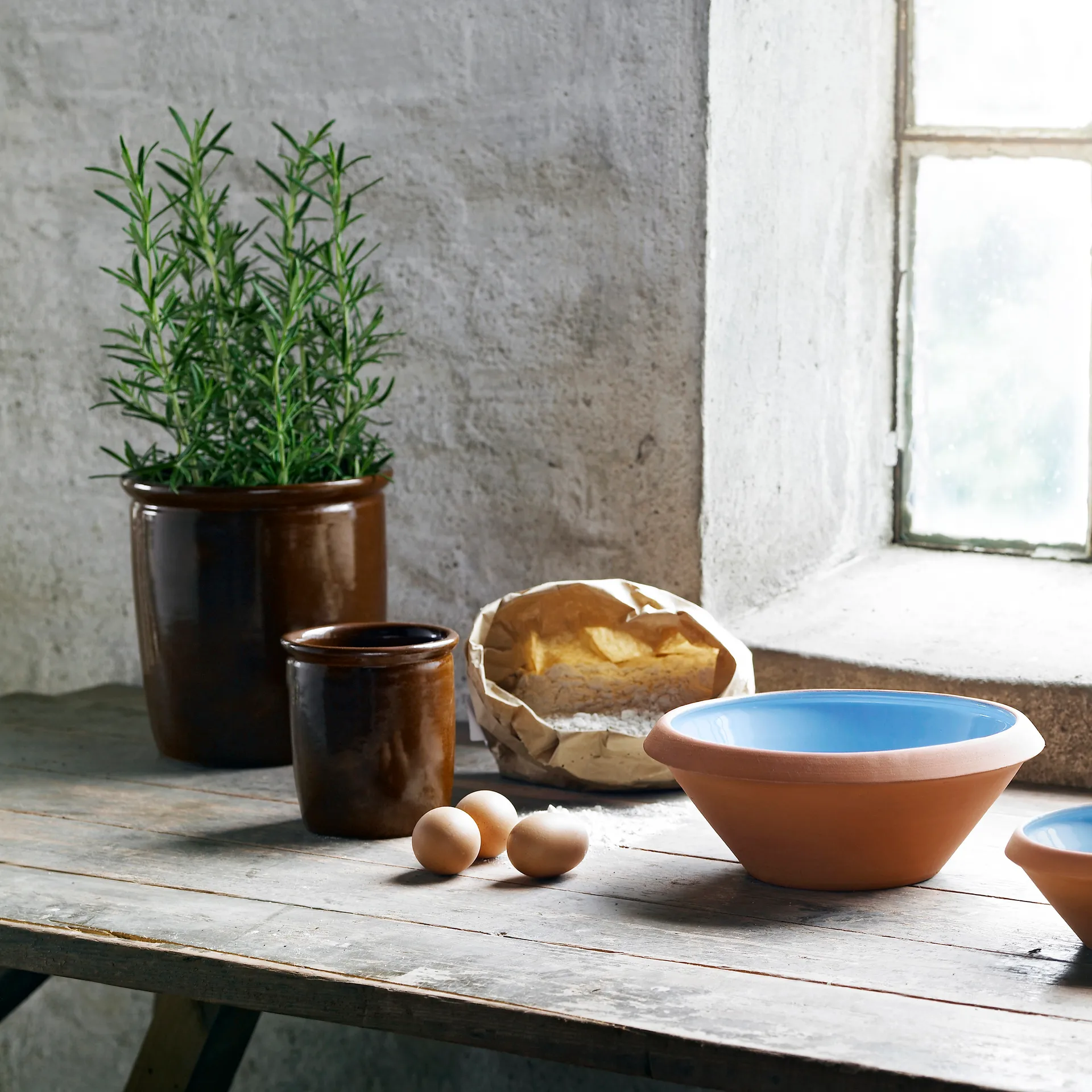 Knabstrup proving saucer 5 l, light blue Knabstrup Keramik