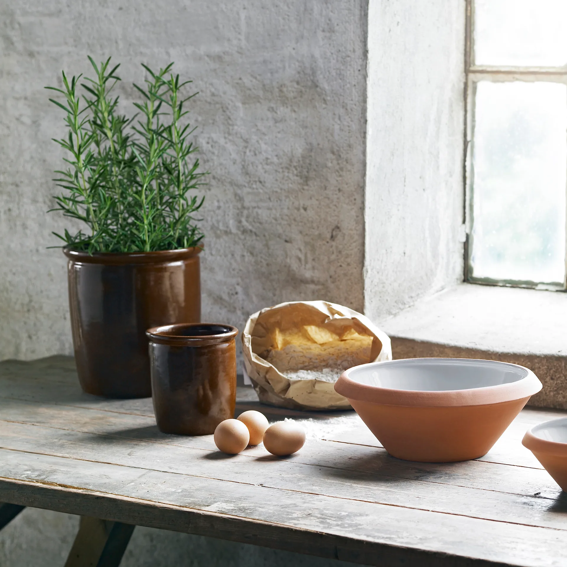 Knabstrup proving saucer 5 l, light grey Knabstrup Keramik