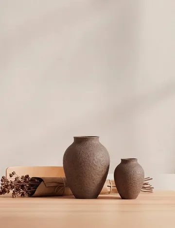 Knabstrup vase 20 cm - Bark - Knabstrup Keramik