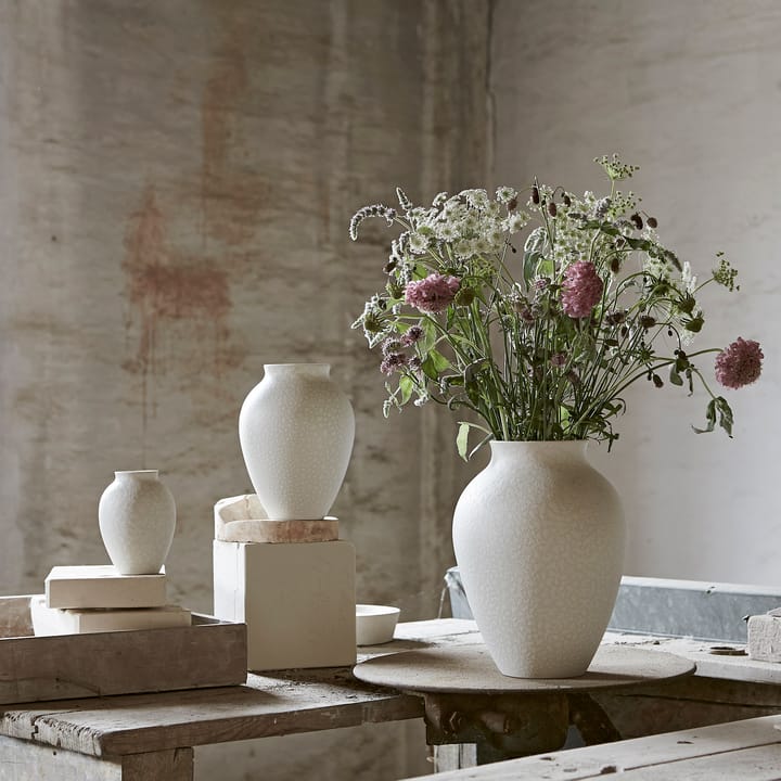 Knabstrup vase 35 cm, White Knabstrup Keramik
