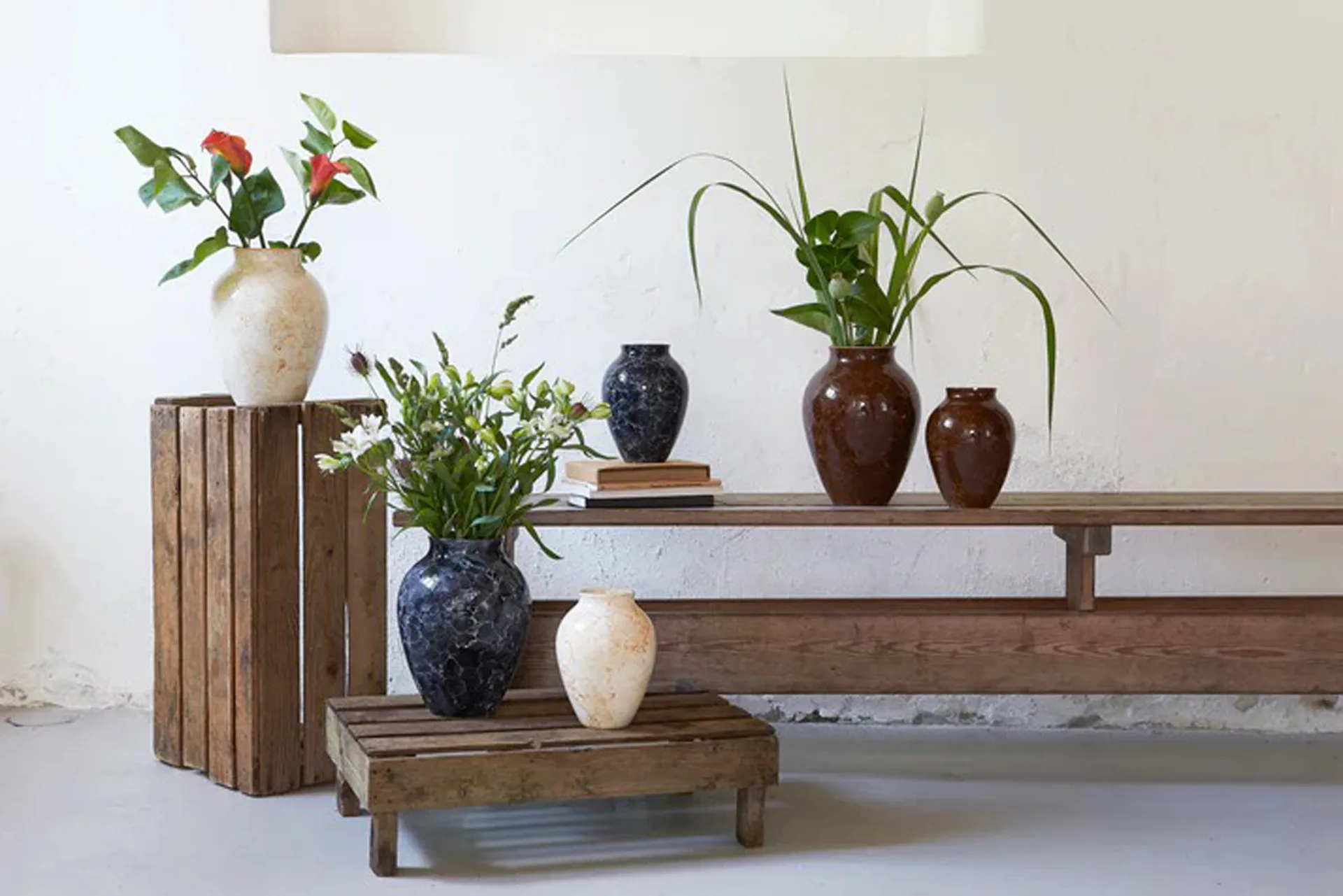 Knabstrup vase Natura 27 cm, Grafit Knabstrup Keramik