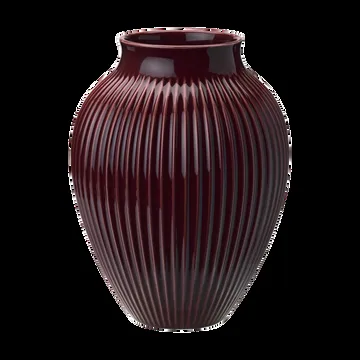 Knabstrup vase ribbed 27 cm - Berry - Knabstrup Keramik