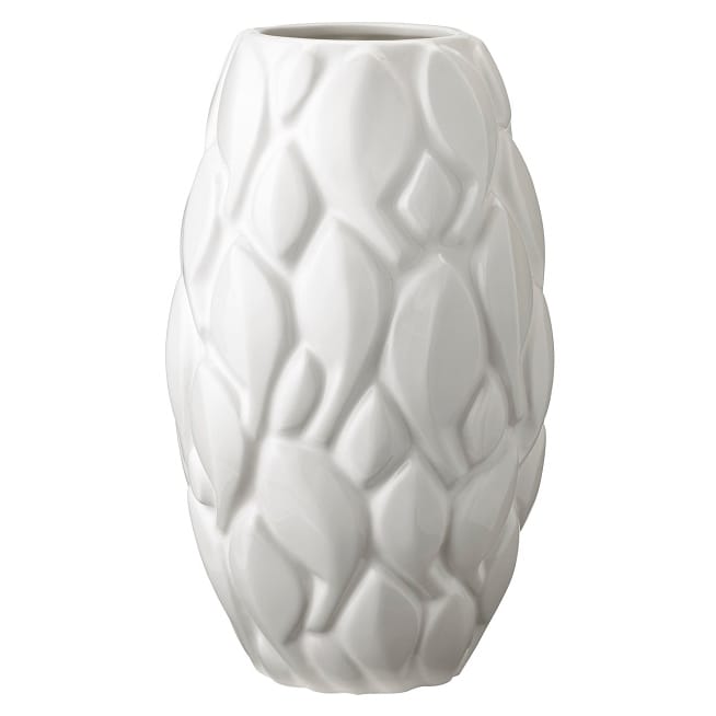 Leaf vase 26 cm - White - Knabstrup Keramik
