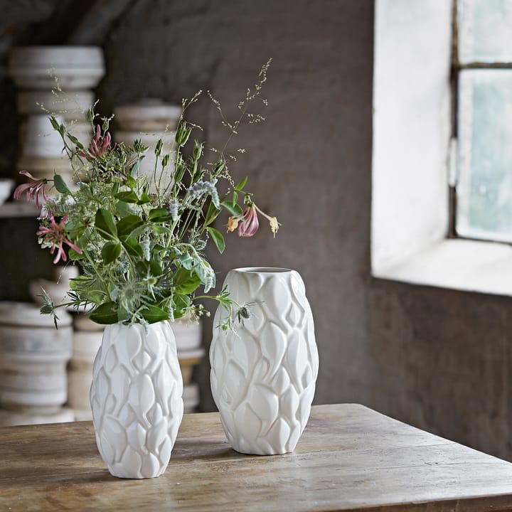 Leaf vase 26 cm - White - Knabstrup Keramik