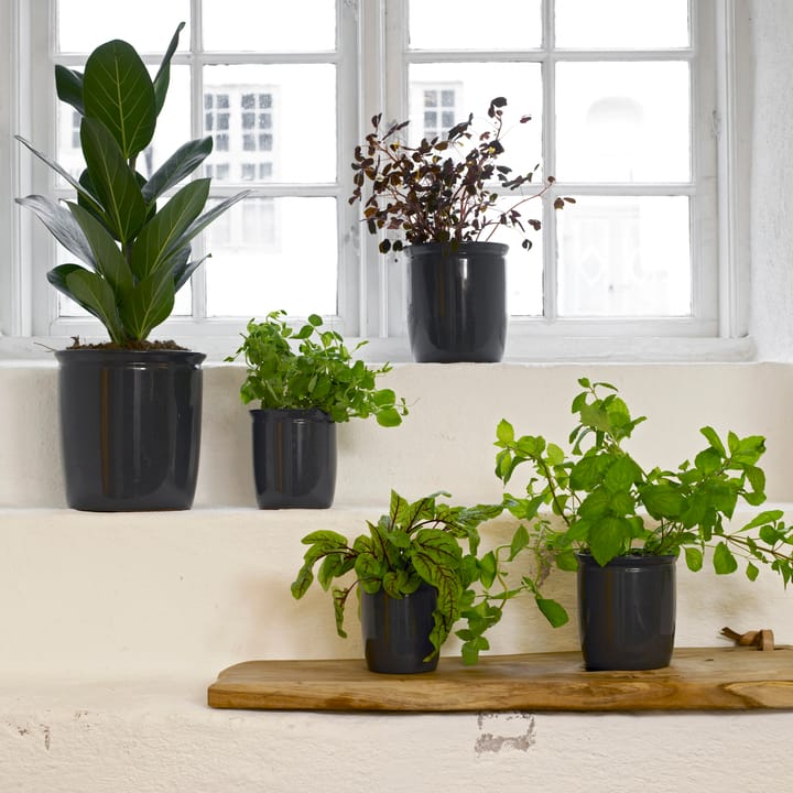 Pickle jar 2 l, anthracite Knabstrup Keramik