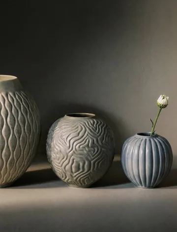 Solum vase - Mist, 11 cm - Knabstrup Keramik