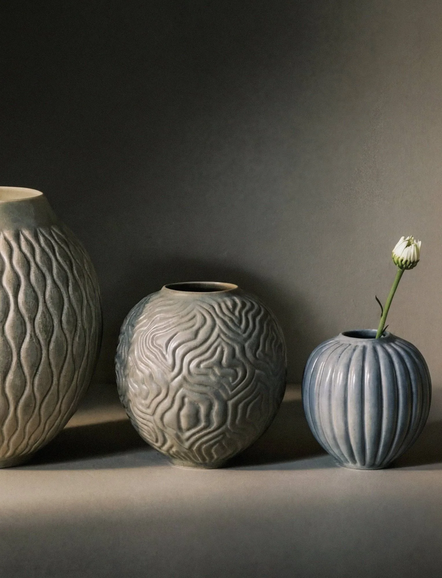 Solum vase, Sage, 15 cm Knabstrup Keramik