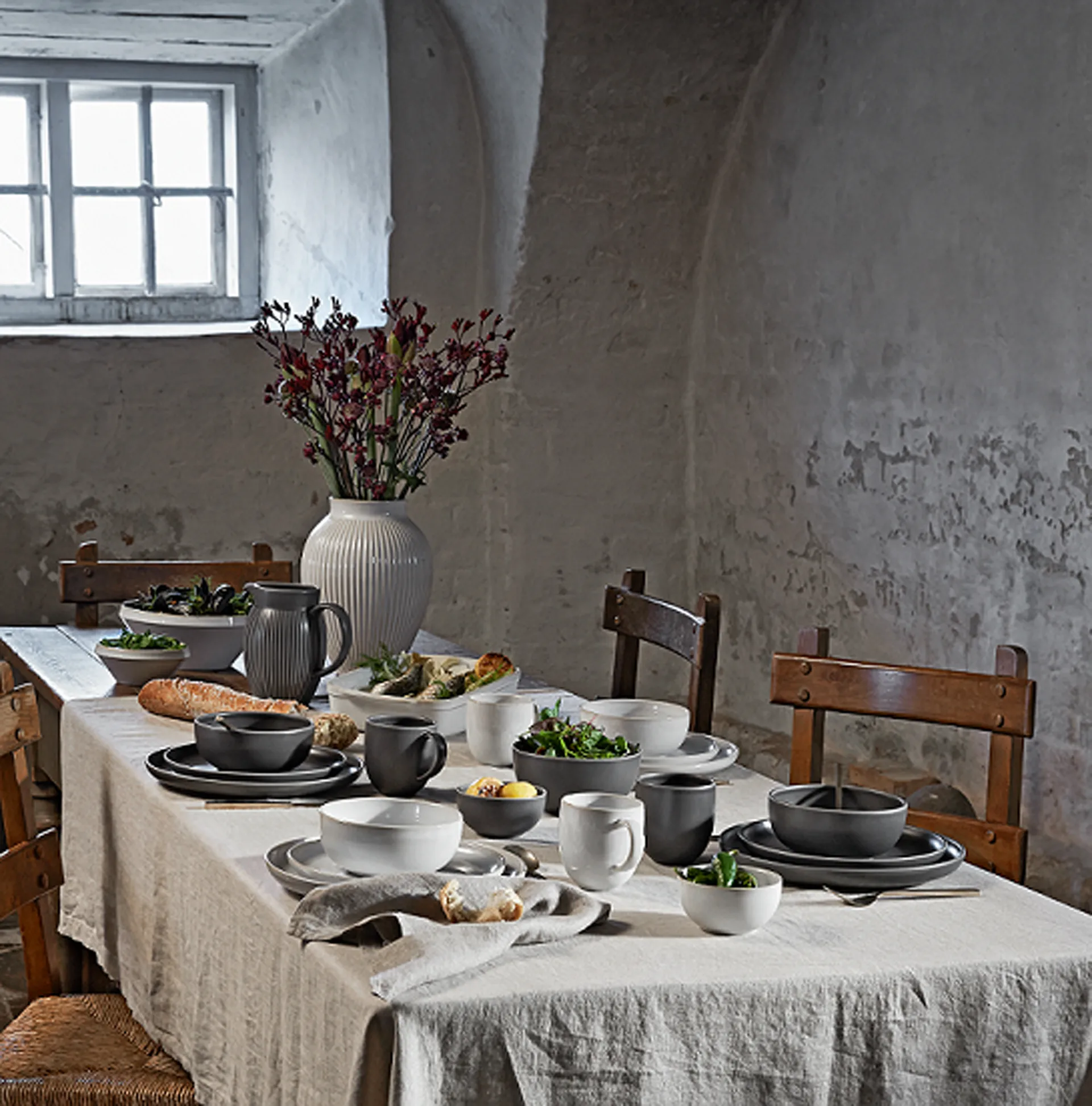 Tavola plate Ø27 cm 2-pack, White Knabstrup Keramik