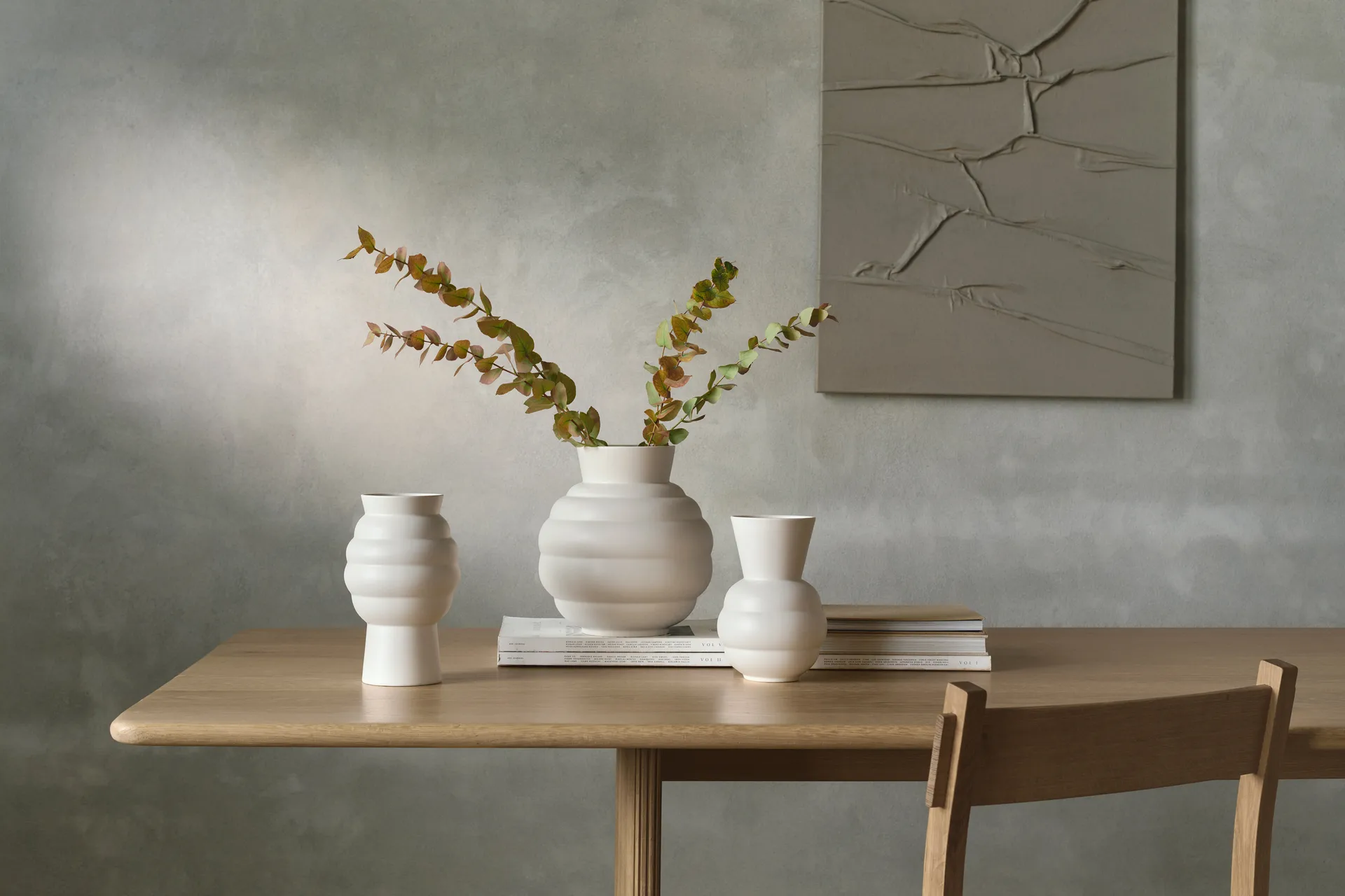 Tortus Archie vase No2 23.5 cm, White Knabstrup Keramik