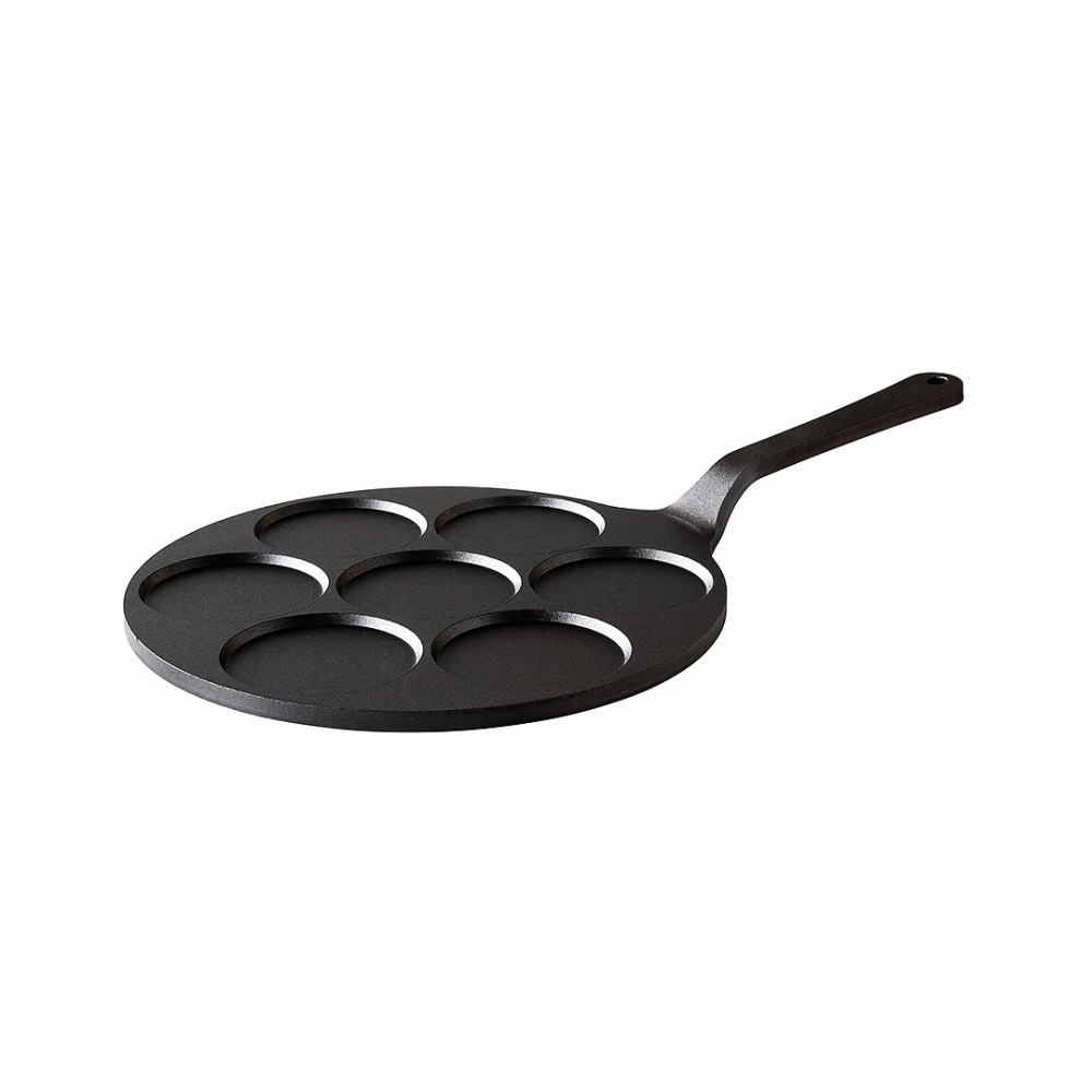 Kockums Jernverk Flat pancake pan 24 cm Black