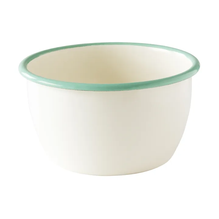 Kockums bowl - Cream lux-green, Ø14 cm - Kockums Jernverk