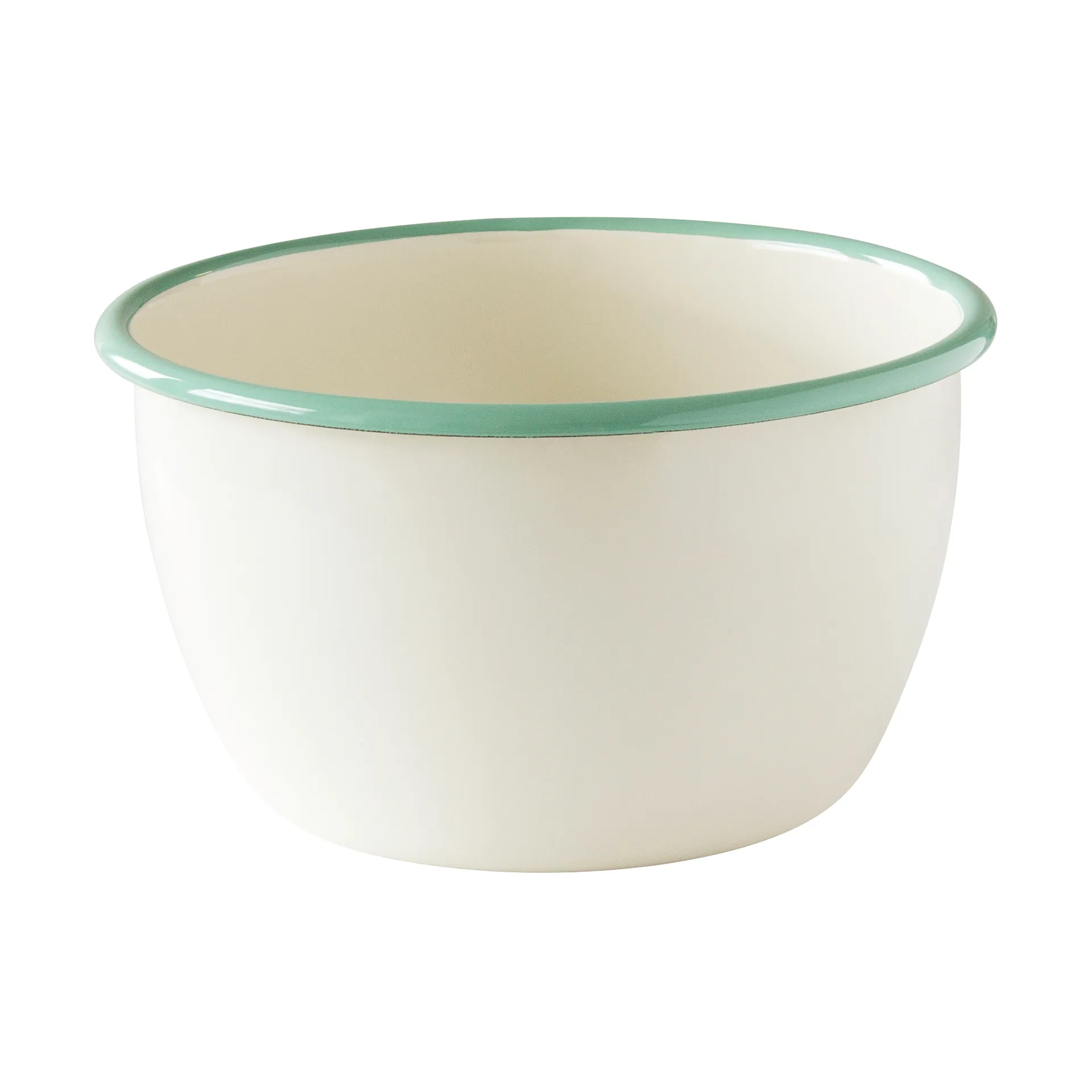 Kockums bowl, Cream lux-green, Ø18 cm Kockums Jernverk