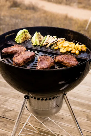 Kockums griddle - Black, half-round, 55 cm - Kockums Jernverk