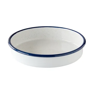 Kockums oven dish - Kockums white-blue, round, Ø24 cm - Kockums Jernverk