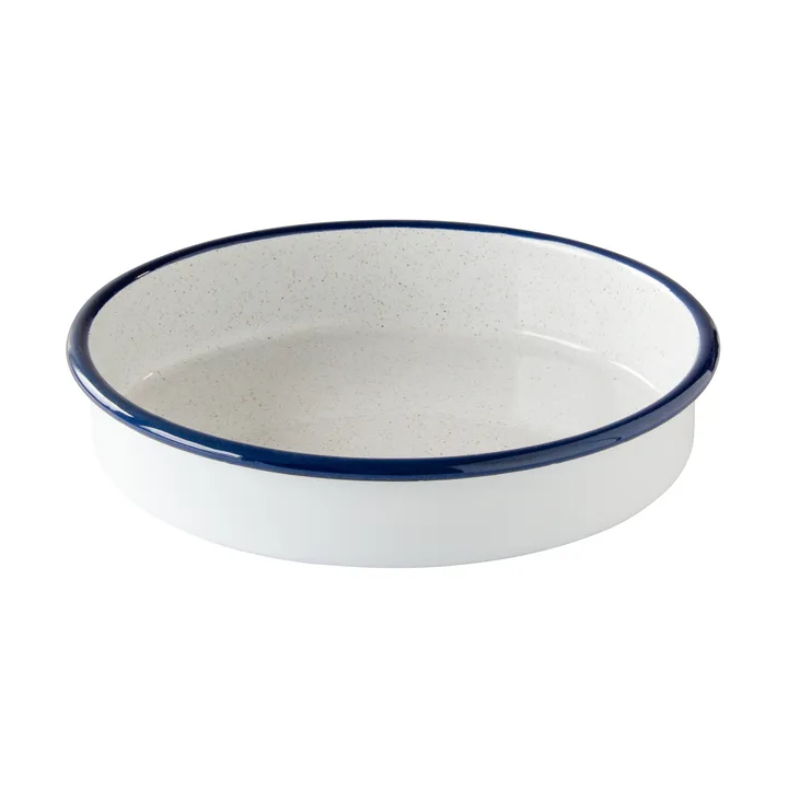 Kockums oven dish - Kockums white-blue, round, Ø24 cm - Kockums Jernverk