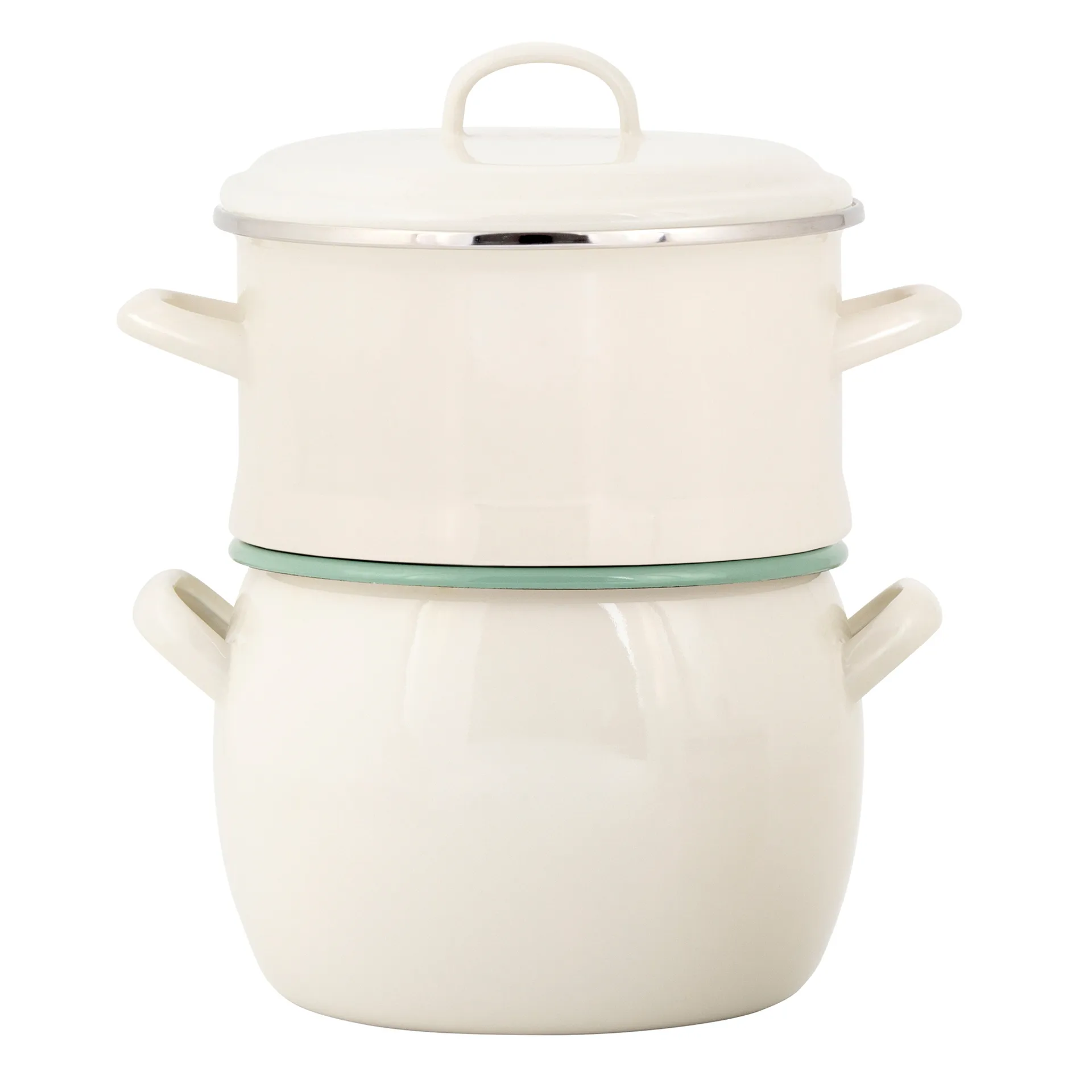 Kockums Paket pot and colander, cream lux Kockums Jernverk