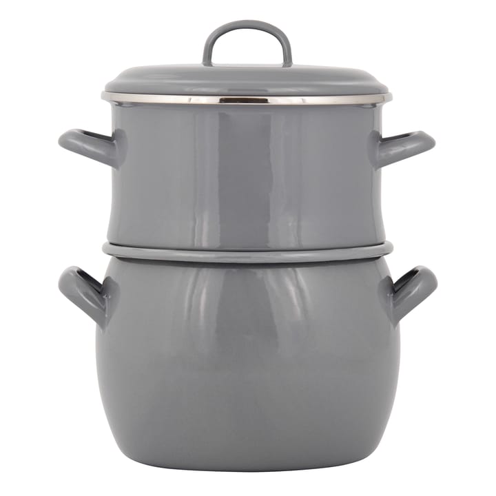 Kockums Paket pot and colander - kockums grey - Kockums Jernverk