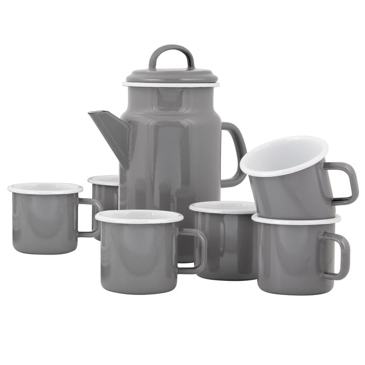 Kockums Paket teapot and mug - kockums grey - Kockums Jernverk