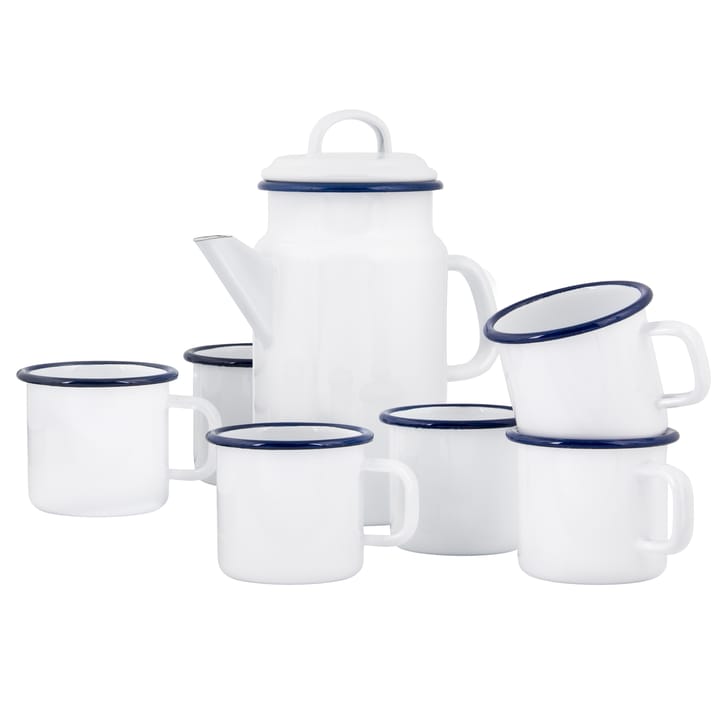 Kockums Paket teapot and mug - kockums white - Kockums Jernverk